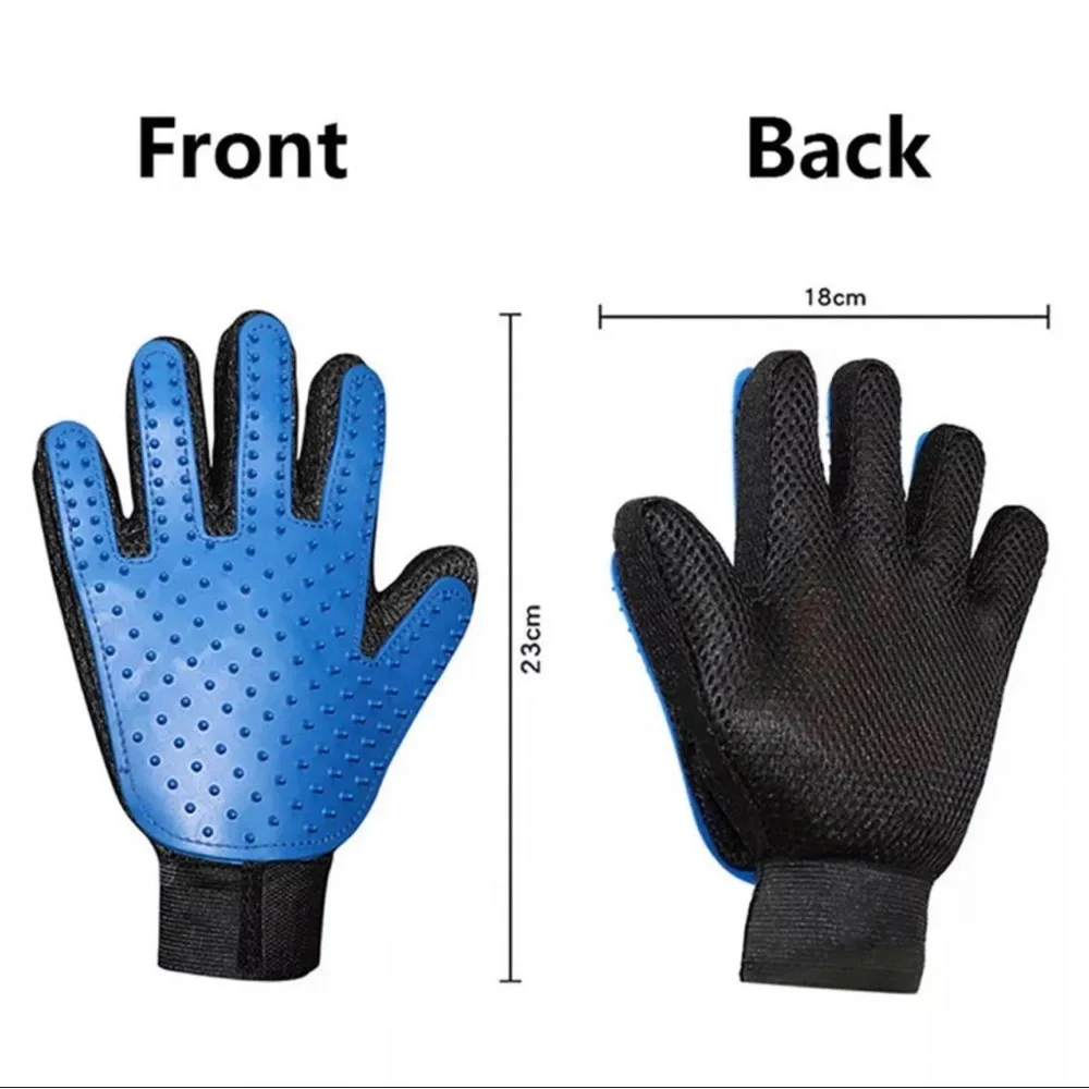 Pet grooming glove